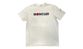Moncler Flocked Logo White T-Shirt (PreOwned)