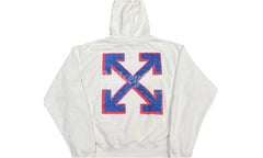 Off-White Arrows Print White Hoodie