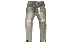Purple-Brand P002 Grey Dirty Blowout Jeans (PreOwned)