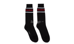 Marni Black Techno Logo Socks
