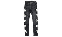 Mixed Emotion "Monogram" Black Wash Denim