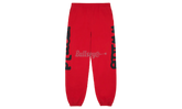 Sp5der Beluga Red Sweatpants
