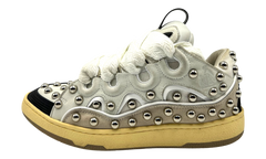 Lanvin Studded Leather Curb Sneaker White (PreOwned)