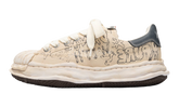 Maison Mihara Yasuhio Blakey Original Sole Graffiti Printed Canvas Cream Low-Top Sneaker