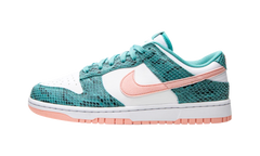 Nike Dunk Low Snakeskin Washed Teal Bleached Coral