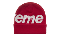 Supreme Big Logo Beanie (FW25) Red
