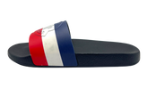 Moncler Basile Pool Slides "Black TriColour" (PreOwned)