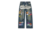 Vale Forever 1980s Blue Denim Carpenter Pants