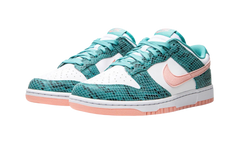 Nike Dunk Low Snakeskin Washed Teal Bleached Coral
