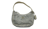 Prada Re-Edition 2000 Crystal Mini Bag White (PreOwned)