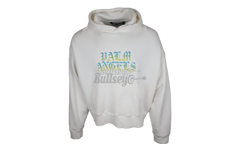 Palm Angels Gothic Logo White Hue Hoodie