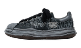 Maison Mihara Yasuhio Blakey Original Sole Graffiti Printed Canvas Black Low-Top Sneaker