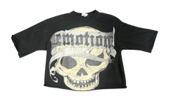 Mixed Emotions Pirate Black Cropped Shirt (PreOwned)