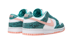 Nike Dunk Low Snakeskin Washed Teal Bleached Coral