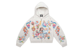 We Are Righteous Risen King Grey Cropped Zip-Up Hoodie