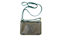 Louis Vuitton Pochette Double Zip Crossbody Bag Monogram Giant Reverse (M69203)