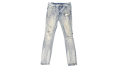 Ksubi Distressed Light Wash Blue Denim (PreOwned) (Flawed)