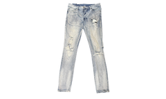 Ksubi Distressed Light Wash Blue Denim (PreOwned) (Flawed)