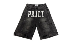 Project Capri Triple Pocket Black Jean Shorts