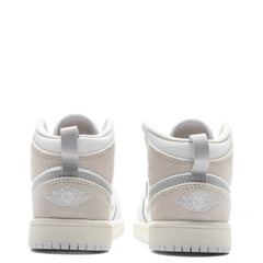 Jordan 1 Mid SE Craft (PS) - White/Light Orewood Brown/Tech Grey