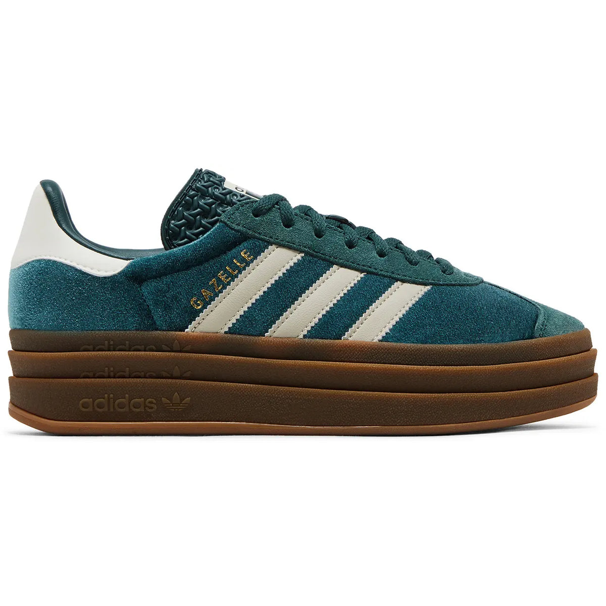 Adidas Gazelle Bold Mineral Green Velvet (W)