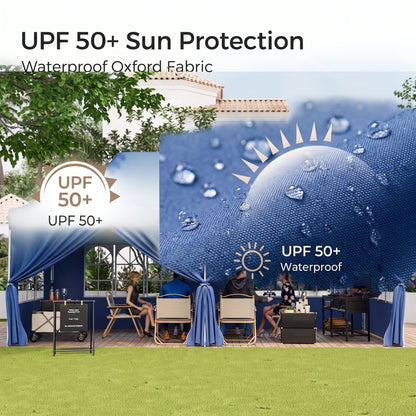 🎊【Hot sale】🎊10x20Pop up Canopy Tent with 6 sidewalls Commercial Heavy Duty Canopy UPF 50+ All Weather Waterproof Outdoor Wedding Party Tents