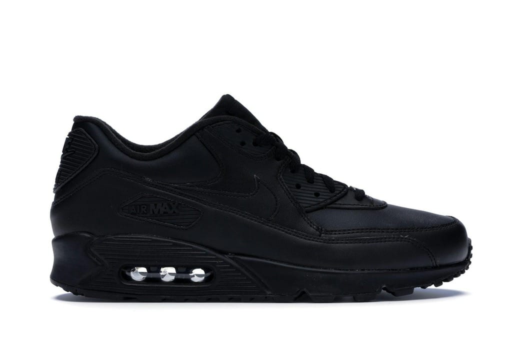 Nike Air Max 90 Leather Black Sneakers – 302519-001