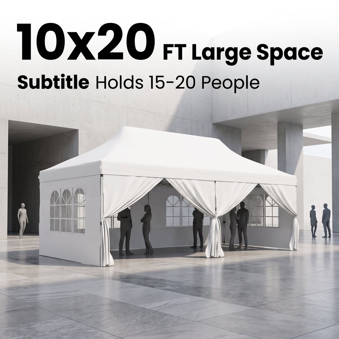 🎊【Hot sale】🎊10x20Pop up Canopy Tent with 6 sidewalls Commercial Heavy Duty Canopy UPF 50+ All Weather Waterproof Outdoor Wedding Party Tents
