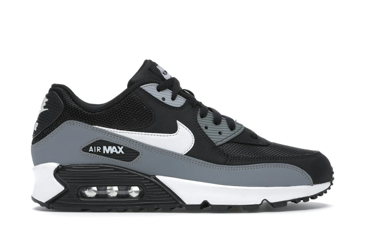 Nike Air Max 90 Black Cool Grey White Sneakers AJ1285-018