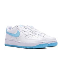 Air Force 1 LV8 (GS) - White/Aquarius Blue/White