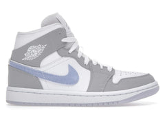 Women’s Jordan 1 Mid Wolf Grey Aluminum Sneakers BQ6472-105