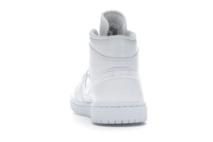 Women’s Jordan 1 Mid White Snakeskin Sneakers BQ6472-110