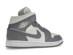 Women’s Air Jordan 1 Mid Stealth BQ6472-115 Sail/Stealth-White Sneakers