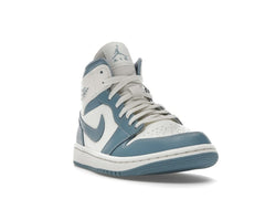 Women’s Air Jordan 1 Mid UNC White/Blue 2022 BQ6472-141
