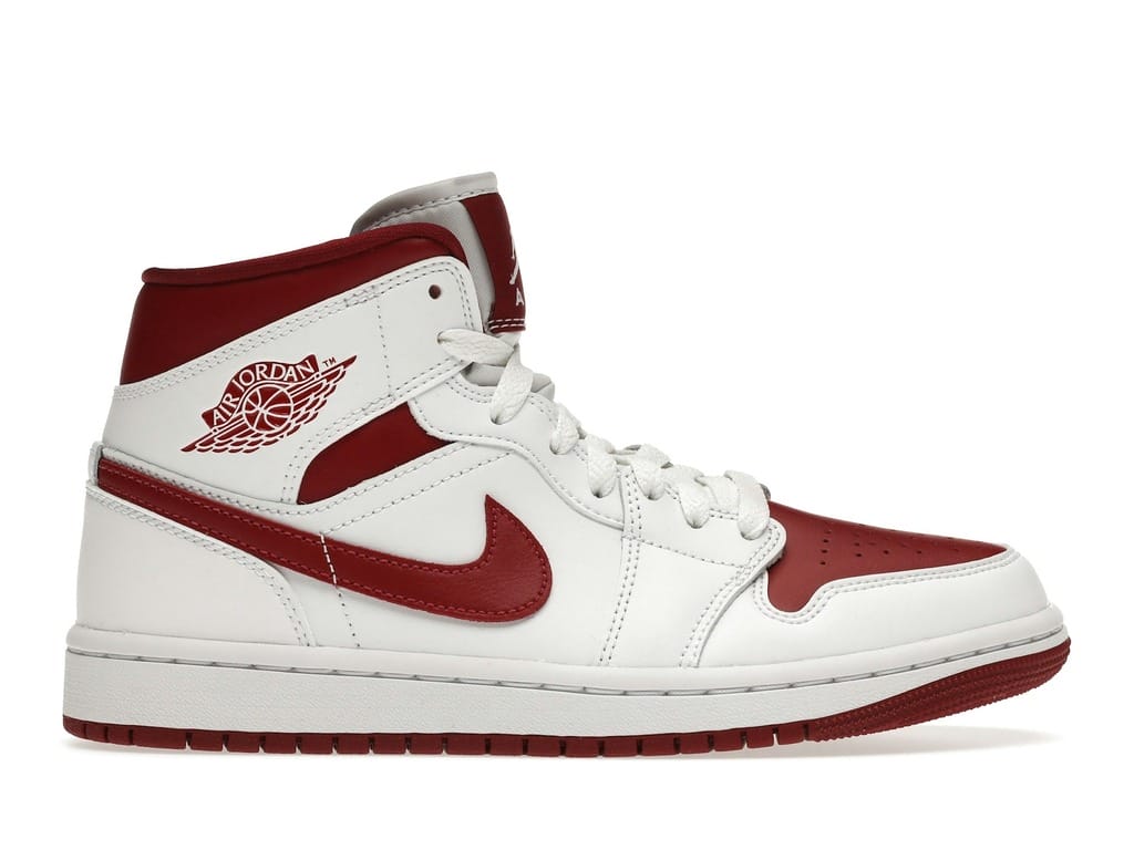 Women’s Jordan 1 Mid Reverse Chicago BQ6472-161 White/Pomegranate