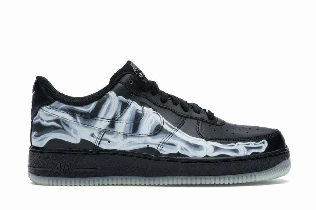 Nike Air Force 1 Low Black Skeleton Halloween 2019 BQ7541-001