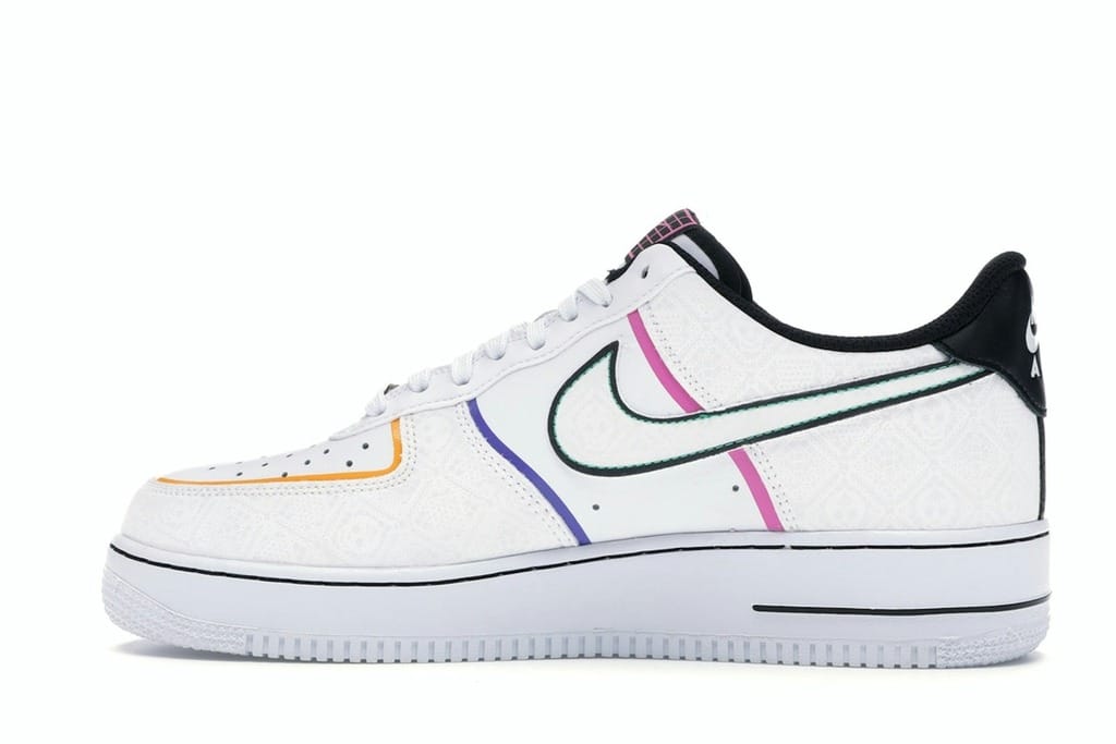 Nike Air Force 1 Low Day of the Dead (2019) CT1138-100 White/Black Multi-Color