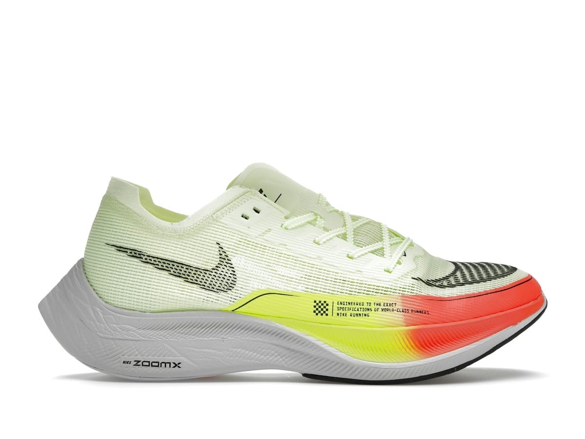 Nike ZoomX Vaporfly Next% 2 Barely Volt Hyper Orange Running Shoes CU4111-700