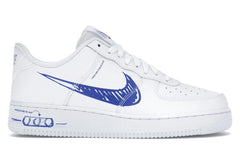 Nike Air Force 1 Low Sketch White Royal CW7581-100 White Game Royal