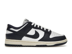 Nike Dunk Low Vintage Navy Women’s DD1503-115 White Midnight Navy