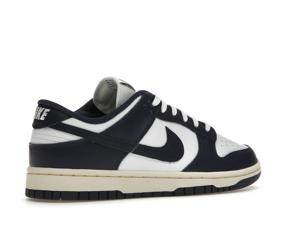 Nike Dunk Low Vintage Navy Women’s DD1503-115 White Midnight Navy