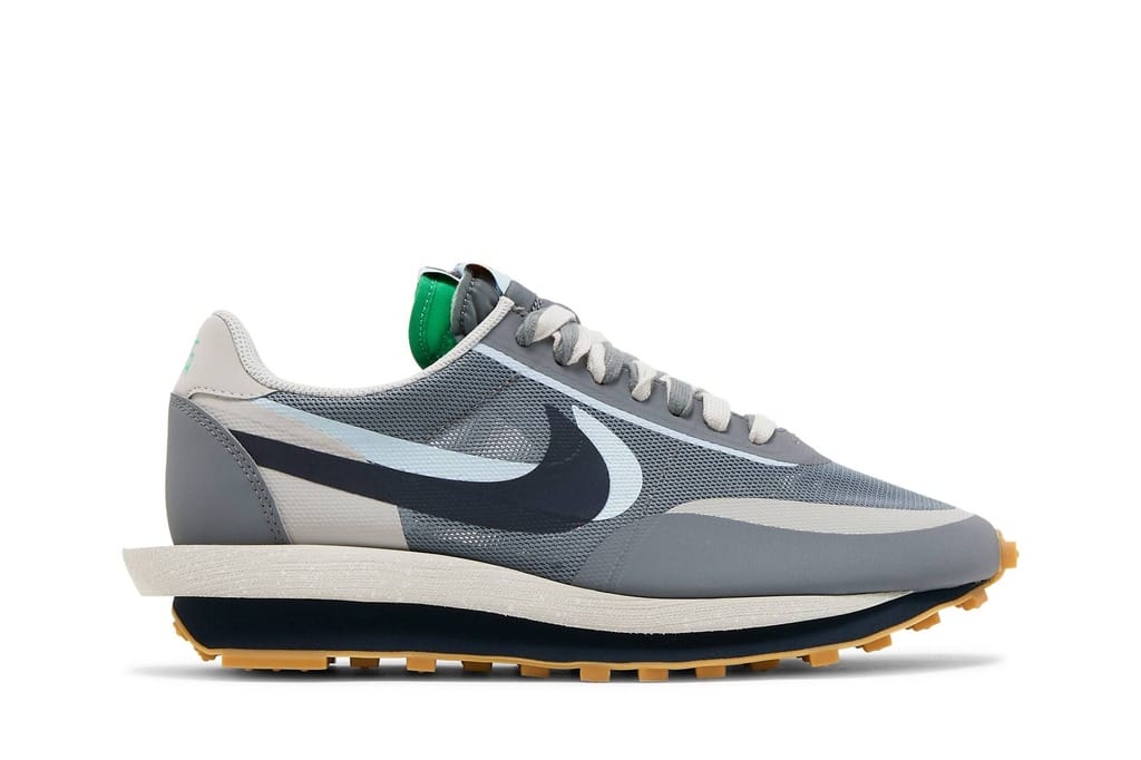 Sacai x Clot x Nike LDWaffle Kiss of Death 2 Special Box Sneakers DH3114-001-SB Neutral Grey/Obsidian/Cool Grey