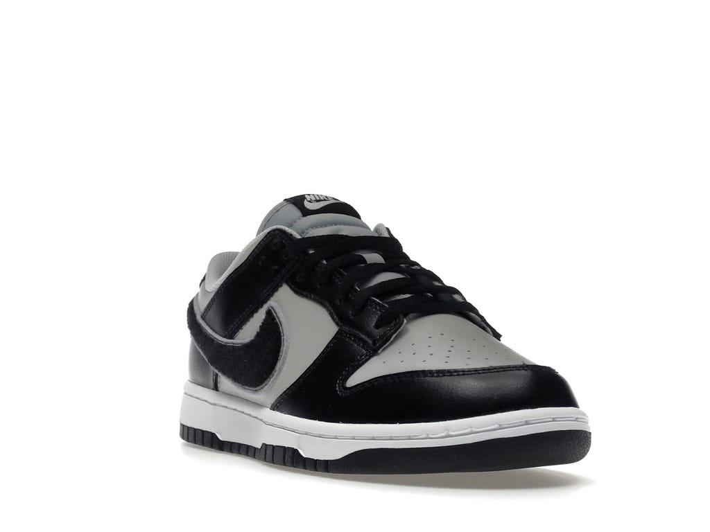 Nike Dunk Low Chenille Swoosh Black Grey DQ7683-001