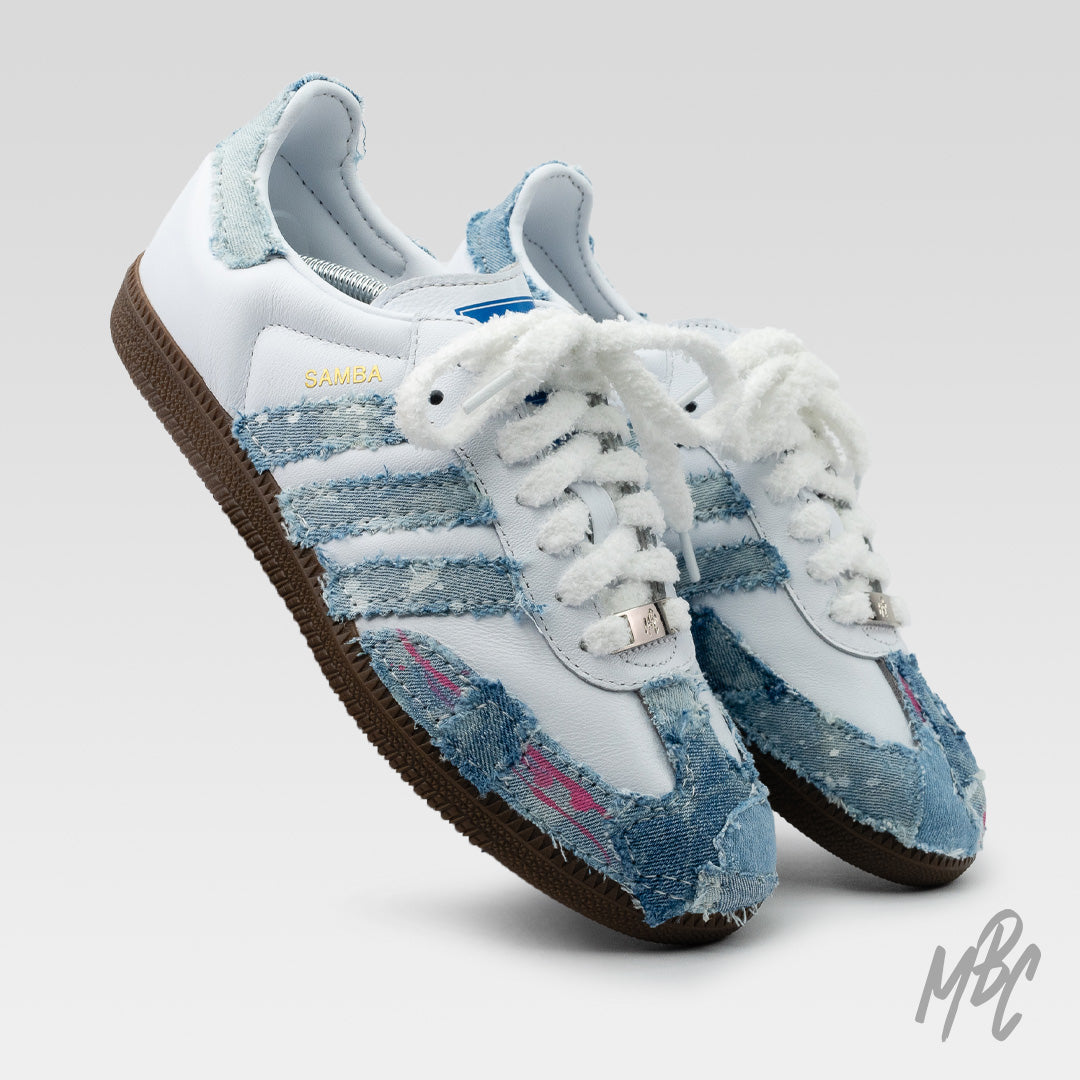 Re-Worked Denim - Adidas Samba Custom