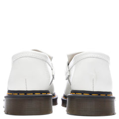 Adrian Y's Smooth Leather Tassel Loafer - White