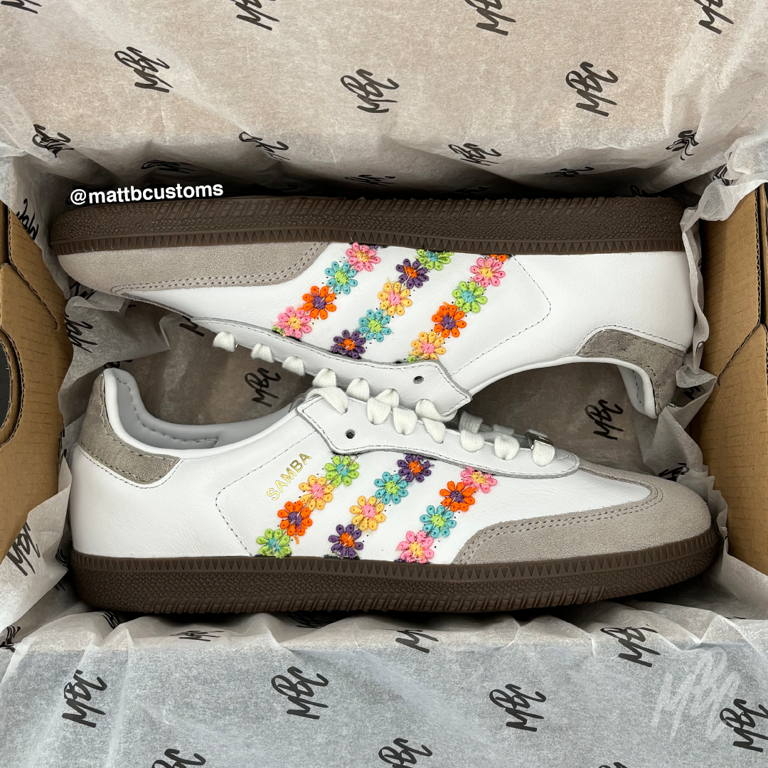 Flower Power - Adidas Samba | UK 6