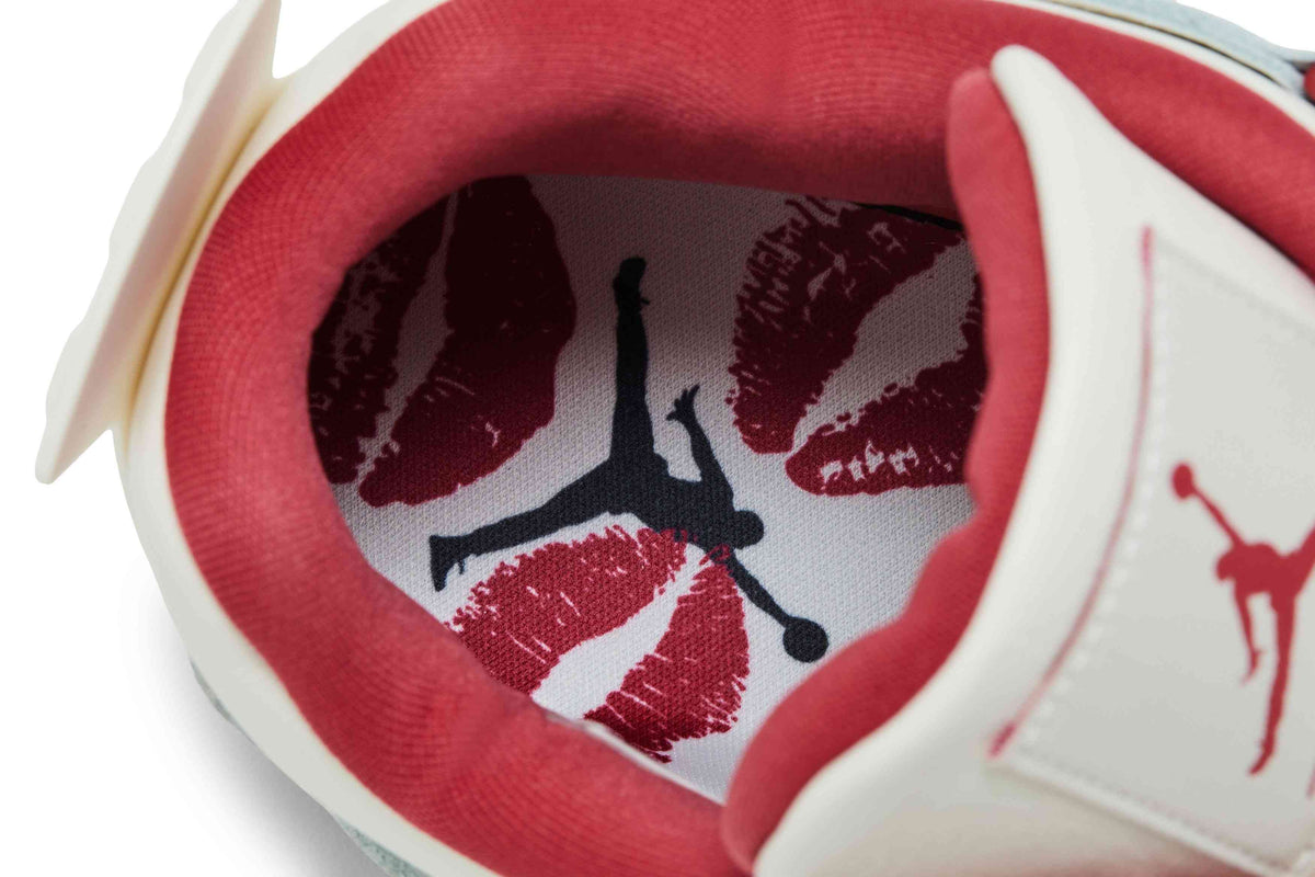Wmns Air Jordan 4 Retro Valentine S Day Pale Ivory Sierra Red Tough Red