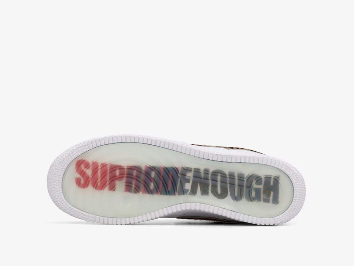 Supreme x GOODENOUGH x Air Force 1 Low ‘White Cheetah Print’