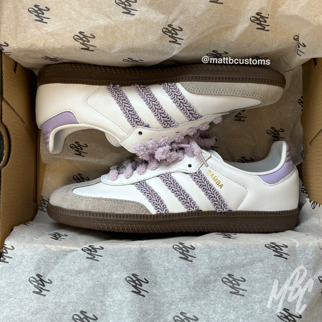 Purple Twine - Adidas Samba | UK 6.5