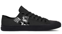 Skull Engine Motor Black Lowtop Sneaker